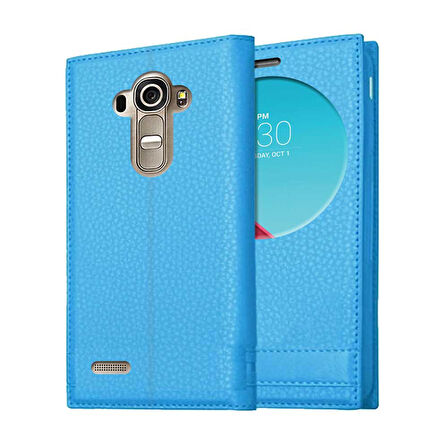 LG G4 Uyumlu Pencereli Kapaklı Magnum Kılıf