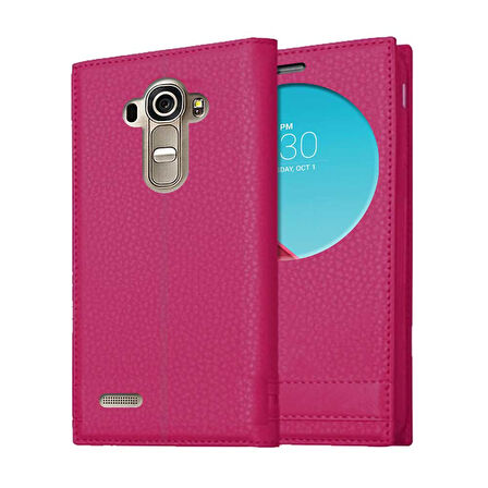 LG G4 Uyumlu Pencereli Kapaklı Magnum Kılıf