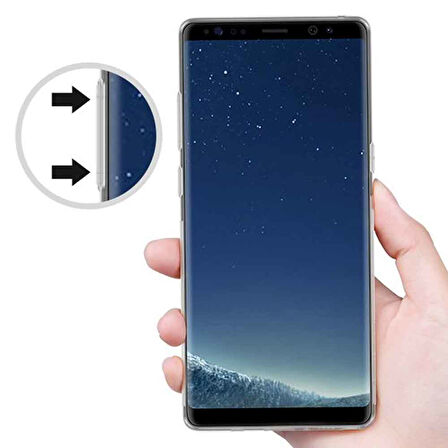 Samsung Galaxy Note 8 Uyumlu Transparent Soft Kılıf