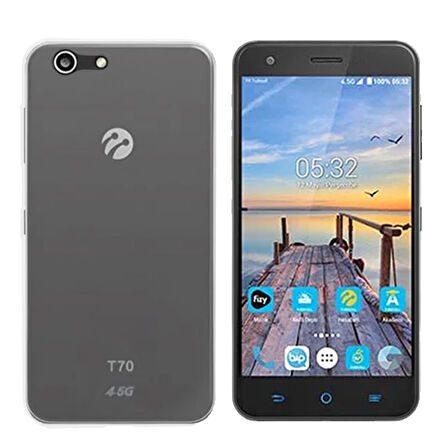 Türkcell T70 Uyumlu Ultra İnce Kaliteli Esnek Şeffaf Silikon