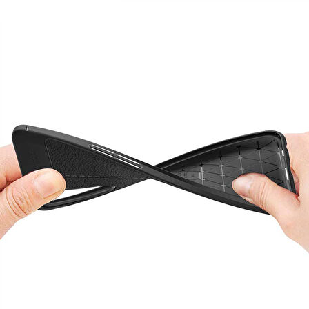 Realme 6  Deri Görünümlü Firo Silikon Kılıf