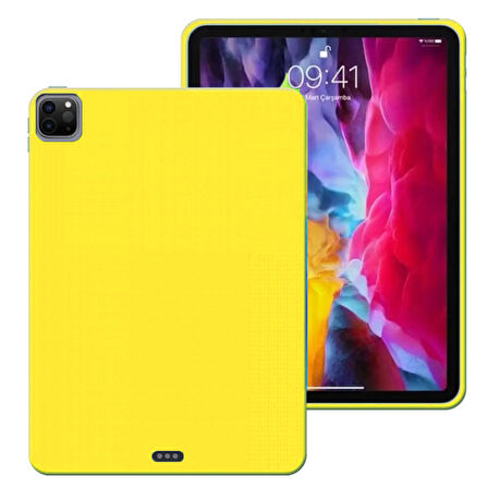Apple iPad Pro 11 3. Nesil Uyumlu A2377 A2459 A2301 Rubber Yıkanabilir Silikon Kılıf