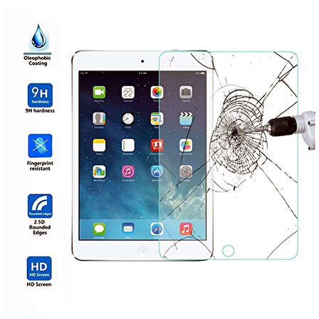 Apple iPad Pro 9,7 inç A1674 A1675 Uyumlu Ekran Koruyucu Kırılmaz Cam