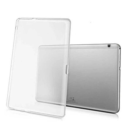 Huawei MediaPad T5 10 inç Uyumlu Şeffaf Silikon Tablet Kılıfı
