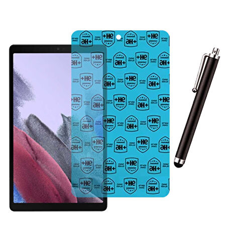 Samsung Galaxy Tab A7 Lite SM T220 Uyumlu Şeffaf Kılıf Cam Kalem Set