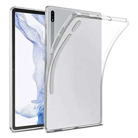 Samsung Galaxy Tab S7 Fe T737 T735 T730 Uyumlu Şeffaf Silikon Tablet Kılıfı