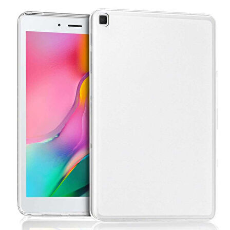 Samsung Galaxy Tab A SM T290 8 inç Uyumlu Şeffaf Silikon Tablet Kılıfı