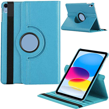 Apple iPad 10. Nesil Uyumlu 10,9 inç A2696 A2757 Döner Standlı Tablet Kılıfı