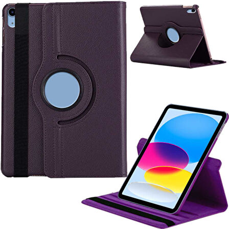 Apple iPad 10. Nesil Uyumlu 10,9 inç A2696 A2757 Döner Standlı Tablet Kılıfı