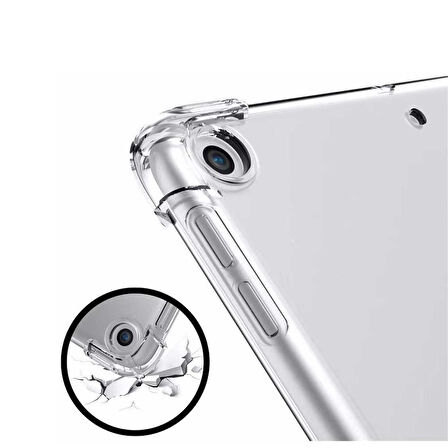 Apple iPad 5 Nesil / 6 Nesil Shock Darbe Emici Şeffaf Tablet Kılıfı