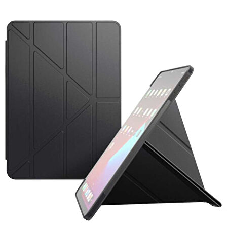 Apple iPad Air 4 ve Air 5 Uyumlu Smart Cover Tablet Kılıfı Ekran Koruyucu Kalem Set