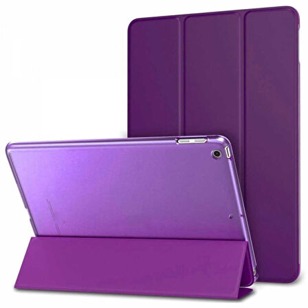 Apple iPad Mini 2 / Mini 3 Smart Cover  Stand Arkası Şeffaf Tablet Kılıfı