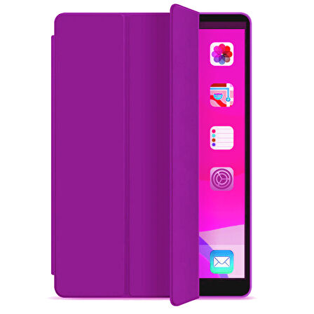 Apple iPad Mini 2 / Mini 3 Smart Cover  Stand Arkası Şeffaf Tablet Kılıfı