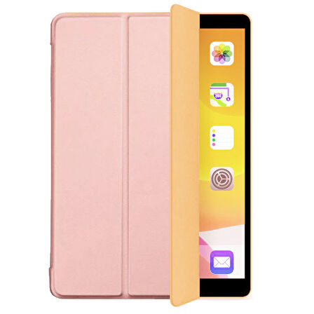 Apple iPad Mini 2 / Mini 3 Smart Cover  Stand Arkası Şeffaf Tablet Kılıfı