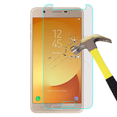 Samsung Galaxy J7 Max Uyumlu Temperli Kırılmaz Cam Ekran Koruyucu 3 lü Set