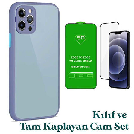 Apple iPhone 11 Pro Uyumlu Montreal Kılıf Ve Tam Kaplayan Cam Set