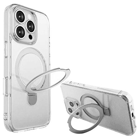 Apple iPhone 14 Pro Uyumlu Magsafe Standlı Milano Kılıf