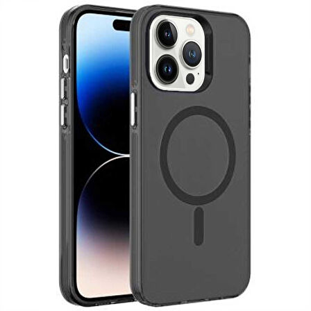 Apple iPhone 14 Pro Max Uyumlu Magsafe Buzlu Pandora Kılıf
