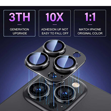 Apple iPhone 11 Pro / iPhone 11 Pro Max Uyumlu Camera Lens Koruyucu