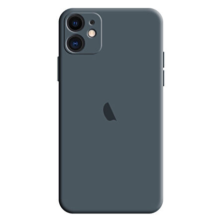 Apple iPhone 12 Uyumlu Kamera Korumalı Silikon İçi Kadife Lansman Kılıf