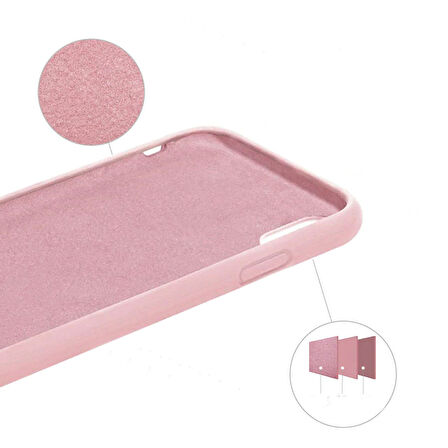 Apple iPhone 12 Uyumlu Kamera Korumalı Silikon İçi Kadife Lansman Kılıf