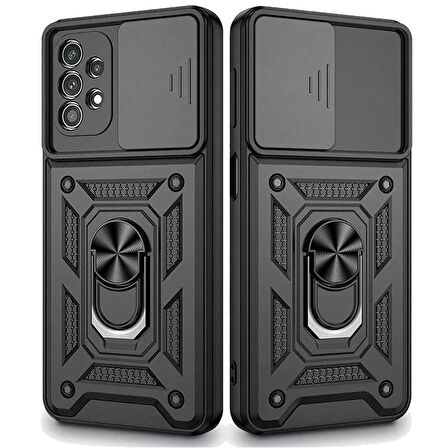 Samsung A71 Uyumlu Kızaklı Kamera Korumalı Tank Kılıf