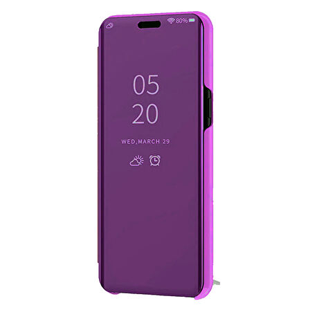 Samsung Galaxy J4 2018 Uyumlu Aynalı Kapaklı Lüx Kılıf