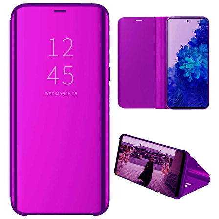 Samsung Galaxy J6 2018 Uyumlu Aynalı Kapaklı Lüx Kılıf