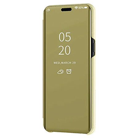 Oppo A5 2020 / A9 2020 Uyumlu Aynalı Kapaklı Lüx Kılıf