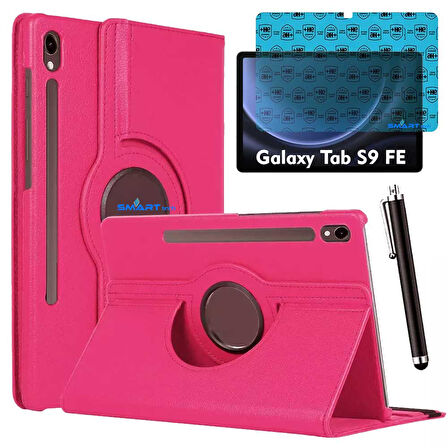 Samsung Galaxy Tab S9 FE Uyumlu Tablet Kılıfı Ekran Koruyucu Kalem Set