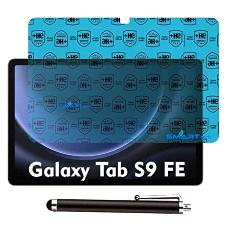 Samsung Galaxy Tab S9 FE Uyumlu Tablet Kılıfı Ekran Koruyucu Kalem Set