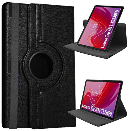 Lenovo Tab M11 TB330FU Uyumlu Döner Standlı Tablet Kılıfı