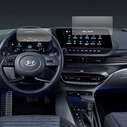 Hyundai i20 Gösterge ve Multimedya Paneli Uyumlu Nano Cam Ekran Koruyucu Set