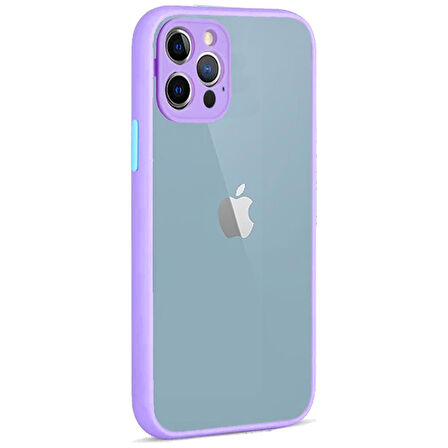 Apple Iphone 12 Pro Max Montreal Arkası Şeffaf Sert Silikon Kılıf