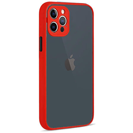 Apple Iphone 12 Pro  Montreal Arkası Şeffaf Sert Silikon Kılıf
