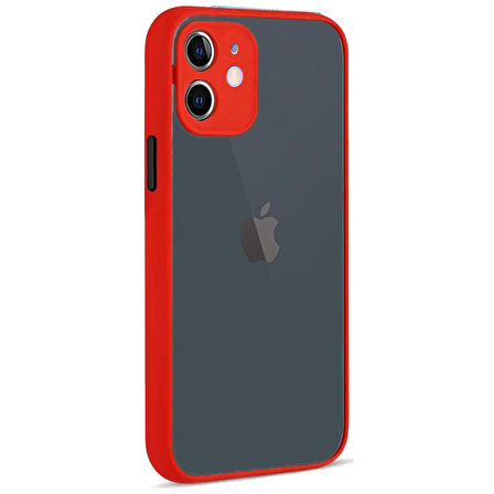 Apple Iphone 12  Montreal Arkası Şeffaf Sert Silikon Kılıf