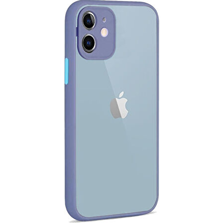 Apple Iphone 12  Montreal Arkası Şeffaf Sert Silikon Kılıf