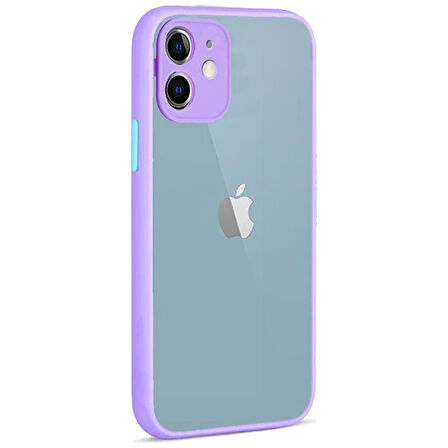 Apple Iphone 12 Mini  Montreal Arkası Şeffaf Sert Silikon Kılıf