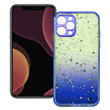 Apple Iphone 12 Pro Max Simli Şeffaf Sert Slikon Kılıf