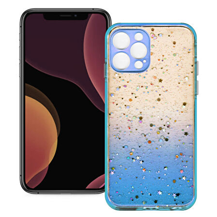 Apple Iphone 12 Pro Max Simli Şeffaf Sert Slikon Kılıf