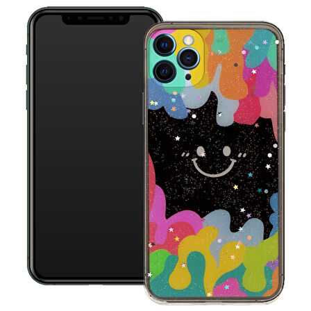 Apple Iphone 11 Pro Gülen Yüz Sert Slikon Kılıf