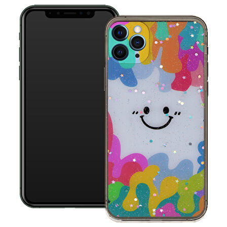 Apple Iphone 11 Pro Gülen Yüz Sert Slikon Kılıf