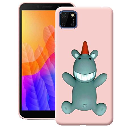 Huawei Y5P Cartoon Silikon Telefon Kılıfı