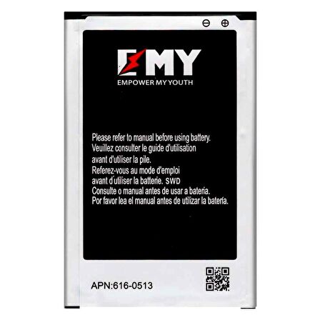 Samsung Galaxy Note 3 Neo Uyumlu EMY Batarya