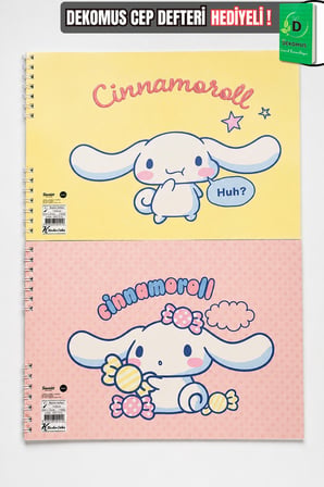 x Dekomus Lisanslı Cinnamoroll 17x25 cm 15 Yaprak Resim Defteri Tek Adet
