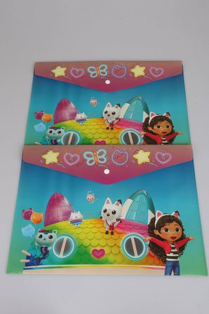 x Dekomus Lisanslı Gabby’s Dollhouse 2 Adet ÇıtÇıt Dosya