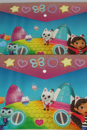 x Dekomus Lisanslı Gabby’s Dollhouse 2 Adet ÇıtÇıt Dosya