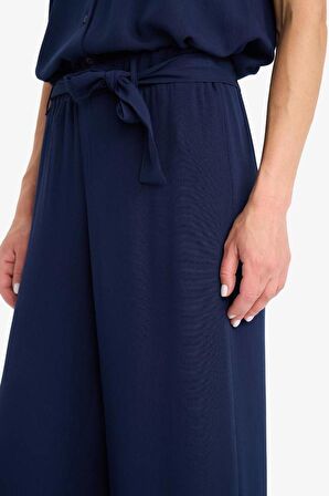 DeFacto Culotte Geniş Paça Krinkıl Viskon Kapri C9565AX25SMNV135