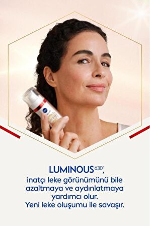 Nivea Luminous630 Leke Ve Yaşlanma Karşıtı Serum 30ml, Kolajen Tetikleyici, Hyaluronik Asit, Sıkılaştırıcı