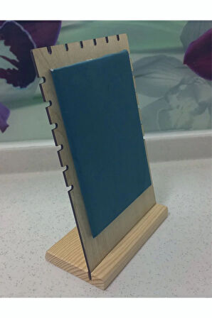 Ahşap Takı Teşhir Standı Çoklu Kolye Vitrin Sergileme Standı Dikey Orta boy